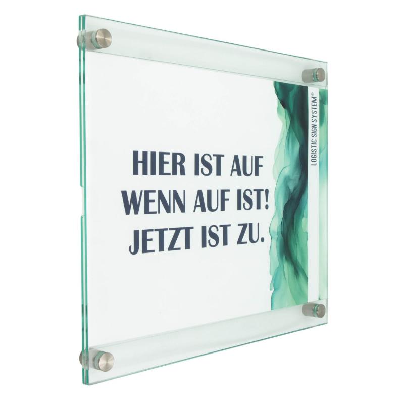 Tuerschild Wechselrahmen für Din A4 quer